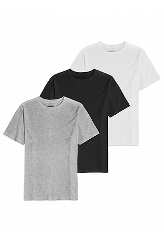 3-PACK COTTON SHORT SLEEVE T-SHIRT