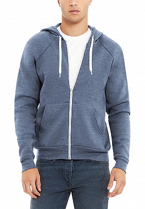 MELANGE ZIPPER HOODIE