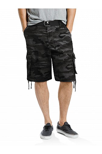 TWILL CARGO SHORT PANTS CAMO